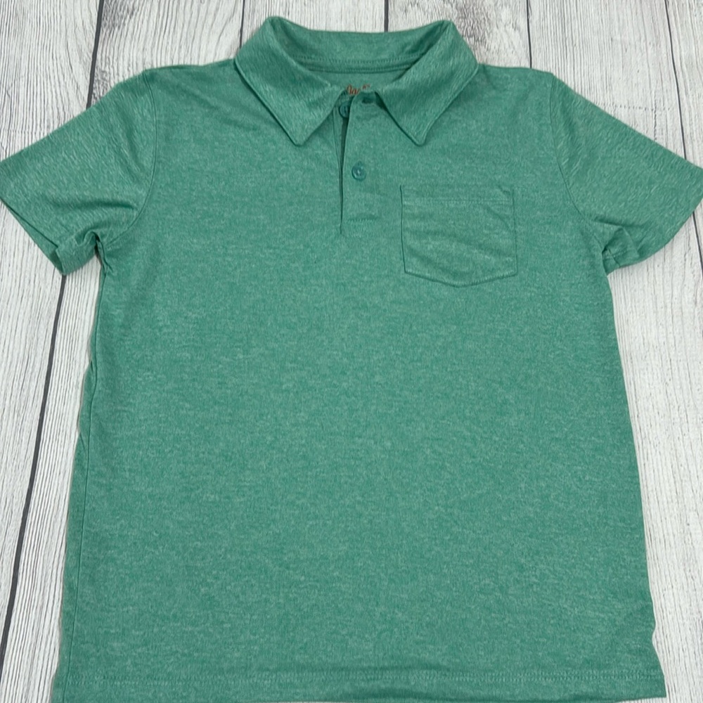 Cat & Jack Boys Sea-foam Green Polo Shirt